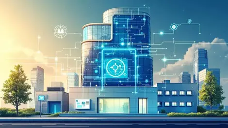 Modern building ai powered centralized energy management control panels data