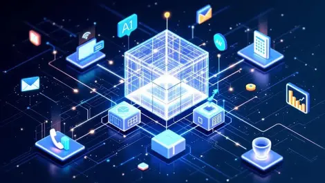 3d ai hub translucent cubes omnichannel customer service data