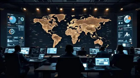 Nato cyber ops center world map threat dashboards natl security