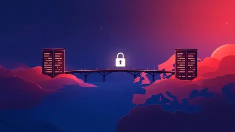 Interlinked secure data centers locked bridge atlantic ai governance